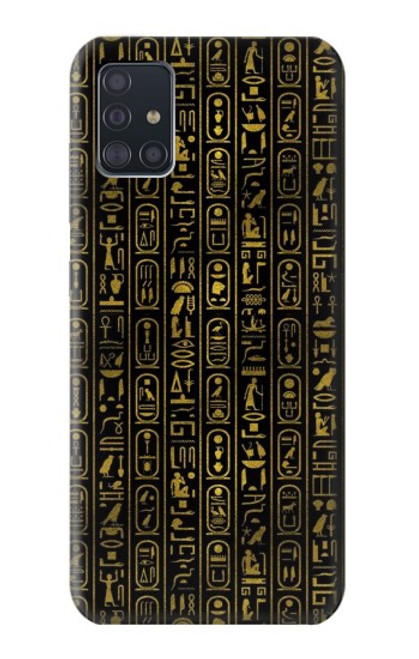 W3869 Ancient Egyptian Hieroglyphic Funda Carcasa Case y Caso Del Tirón Funda para Samsung Galaxy A51