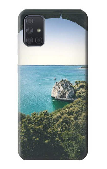 W3865 Europe Duino Beach Italy Funda Carcasa Case y Caso Del Tirón Funda para Samsung Galaxy A71