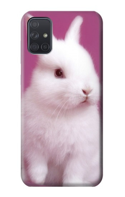 W3870 Cute Baby Bunny Funda Carcasa Case y Caso Del Tirón Funda para Samsung Galaxy A71