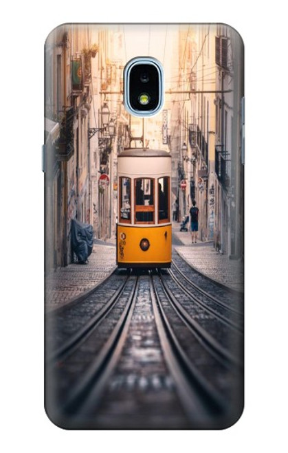 W3867 Trams in Lisbon Funda Carcasa Case y Caso Del Tirón Funda para Samsung Galaxy J3 (2018), J3 Star, J3 V 3rd Gen, J3 Orbit, J3 Achieve, Express Prime 3, Amp Prime 3