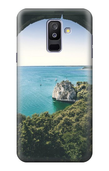 W3865 Europe Duino Beach Italy Funda Carcasa Case y Caso Del Tirón Funda para Samsung Galaxy A6+ (2018), J8 Plus 2018, A6 Plus 2018
