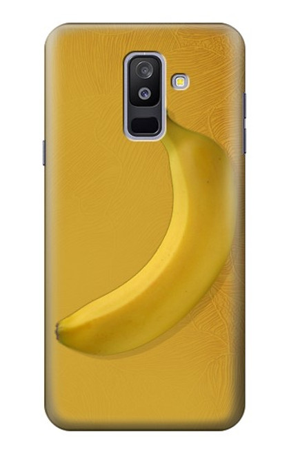 W3872 Banana Funda Carcasa Case y Caso Del Tirón Funda para Samsung Galaxy A6+ (2018), J8 Plus 2018, A6 Plus 2018