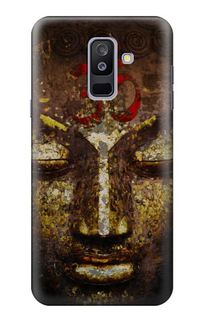 W3874 Buddha Face Ohm Symbol Funda Carcasa Case y Caso Del Tirón Funda para Samsung Galaxy A6+ (2018), J8 Plus 2018, A6 Plus 2018