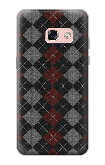 W3907 Sweater Texture Funda Carcasa Case y Caso Del Tirón Funda para Samsung Galaxy A3 (2017)