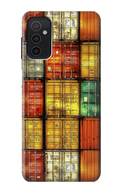 W3861 Colorful Container Block Funda Carcasa Case y Caso Del Tirón Funda para Samsung Galaxy M52 5G