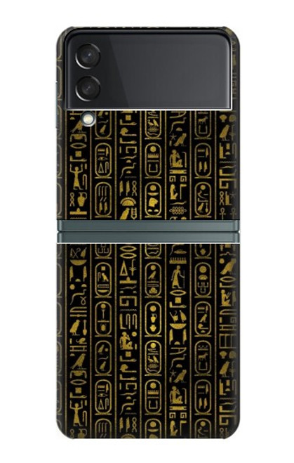 W3869 Ancient Egyptian Hieroglyphic Funda Carcasa Case y Caso Del Tirón Funda para Samsung Galaxy Z Flip 3 5G