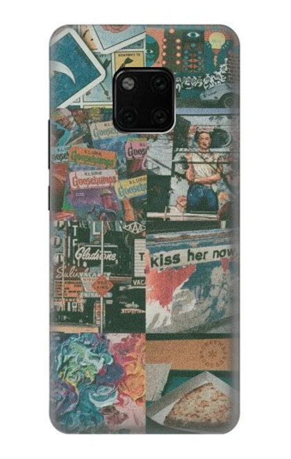 W3909 Vintage Poster Funda Carcasa Case y Caso Del Tirón Funda para Huawei Mate 20 Pro