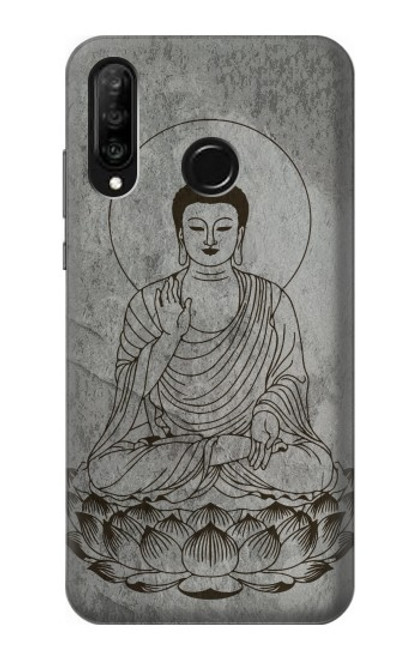 W3873 Buddha Line Art Funda Carcasa Case y Caso Del Tirón Funda para Huawei P30 lite