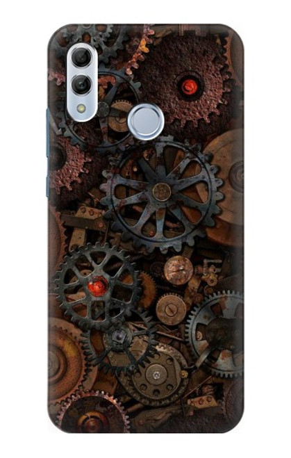 W3884 Steampunk Mechanical Gears Funda Carcasa Case y Caso Del Tirón Funda para Huawei Honor 10 Lite, Huawei P Smart 2019