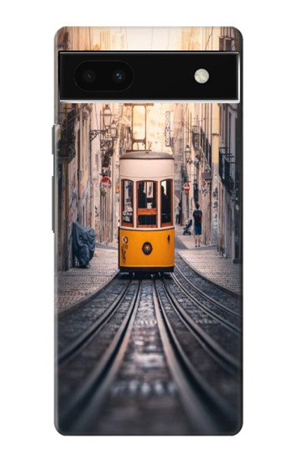 W3867 Trams in Lisbon Funda Carcasa Case y Caso Del Tirón Funda para Google Pixel 6a