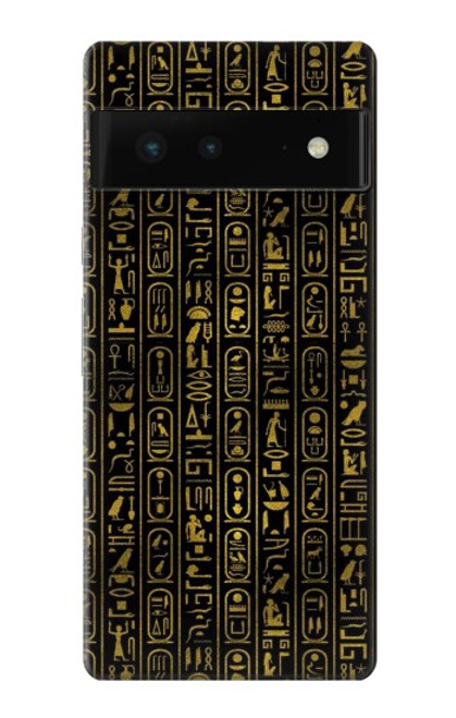 W3869 Ancient Egyptian Hieroglyphic Funda Carcasa Case y Caso Del Tirón Funda para Google Pixel 6