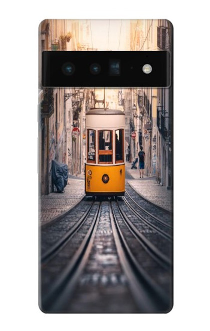 W3867 Trams in Lisbon Funda Carcasa Case y Caso Del Tirón Funda para Google Pixel 6 Pro