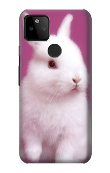 W3870 Cute Baby Bunny Funda Carcasa Case y Caso Del Tirón Funda para Google Pixel 5A 5G