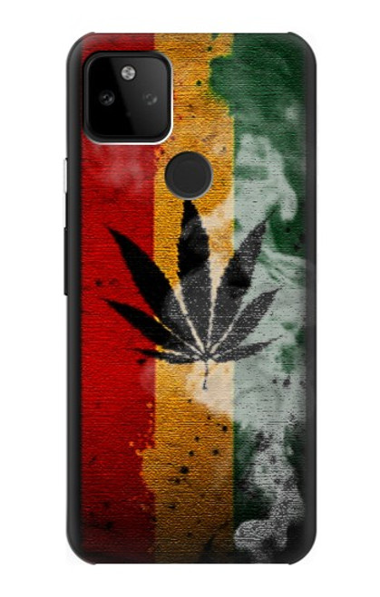 W3890 Reggae Rasta Flag Smoke Funda Carcasa Case y Caso Del Tirón Funda para Google Pixel 5A 5G