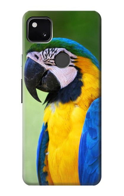 W3888 Macaw Face Bird Funda Carcasa Case y Caso Del Tirón Funda para Google Pixel 4a