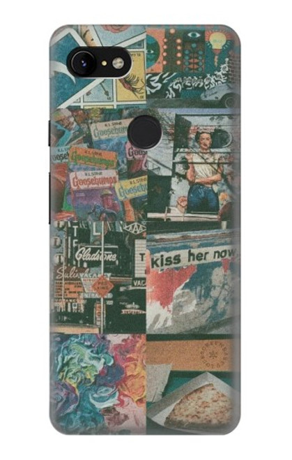 W3909 Vintage Poster Funda Carcasa Case y Caso Del Tirón Funda para Google Pixel 3 XL