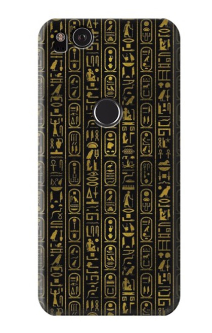 W3869 Ancient Egyptian Hieroglyphic Funda Carcasa Case y Caso Del Tirón Funda para Google Pixel 2