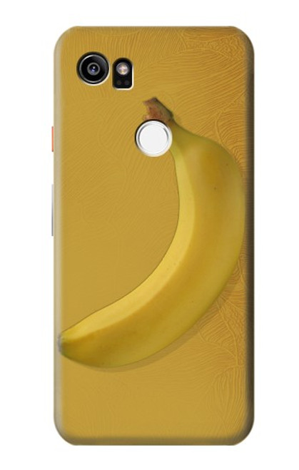 W3872 Banana Funda Carcasa Case y Caso Del Tirón Funda para Google Pixel 2 XL