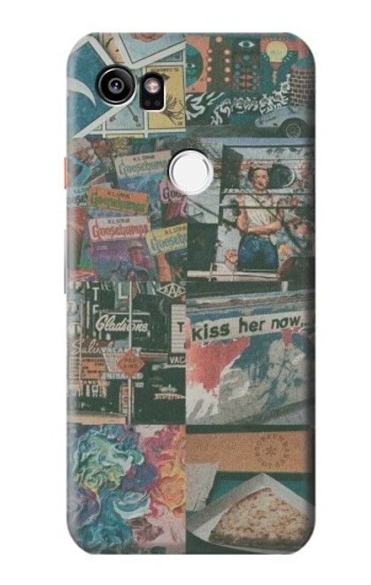 W3909 Vintage Poster Funda Carcasa Case y Caso Del Tirón Funda para Google Pixel 2 XL