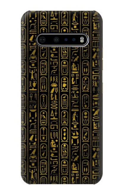 W3869 Ancient Egyptian Hieroglyphic Funda Carcasa Case y Caso Del Tirón Funda para LG V60 ThinQ 5G