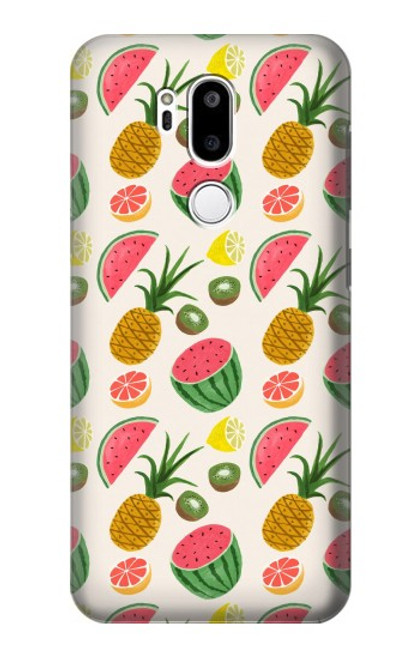 W3883 Fruit Pattern Funda Carcasa Case y Caso Del Tirón Funda para LG G7 ThinQ