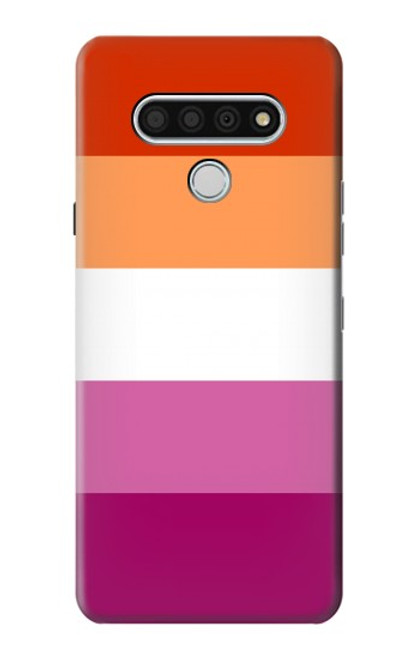 W3887 Lesbian Pride Flag Funda Carcasa Case y Caso Del Tirón Funda para LG Stylo 6