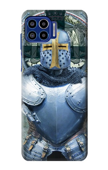 W3864 Medieval Templar Heavy Armor Knight Funda Carcasa Case y Caso Del Tirón Funda para Motorola One 5G