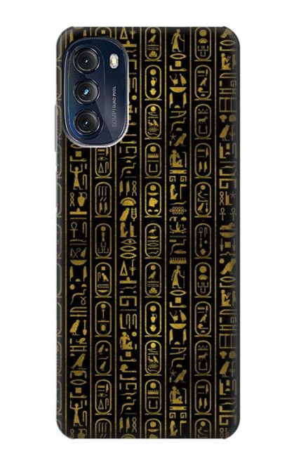 W3869 Ancient Egyptian Hieroglyphic Funda Carcasa Case y Caso Del Tirón Funda para Motorola Moto G (2022)