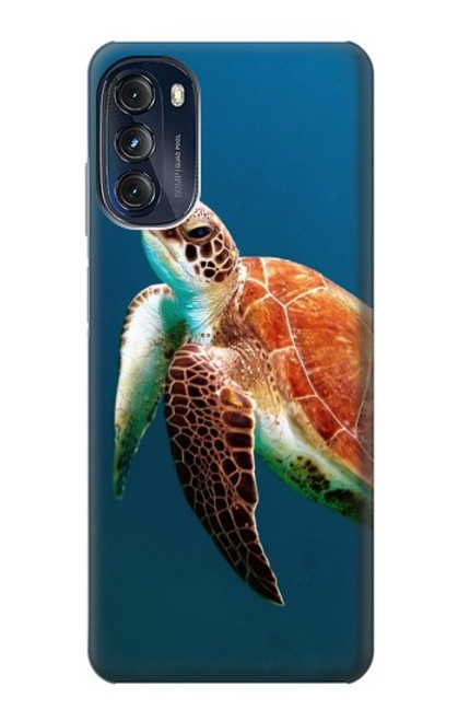 W3899 Sea Turtle Funda Carcasa Case y Caso Del Tirón Funda para Motorola Moto G (2022)