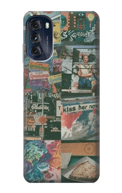 W3909 Vintage Poster Funda Carcasa Case y Caso Del Tirón Funda para Motorola Moto G (2022)