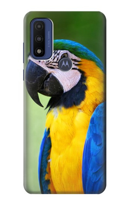 W3888 Macaw Face Bird Funda Carcasa Case y Caso Del Tirón Funda para Motorola G Pure