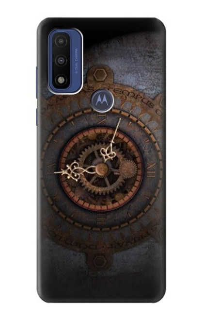 W3908 Vintage Clock Funda Carcasa Case y Caso Del Tirón Funda para Motorola G Pure