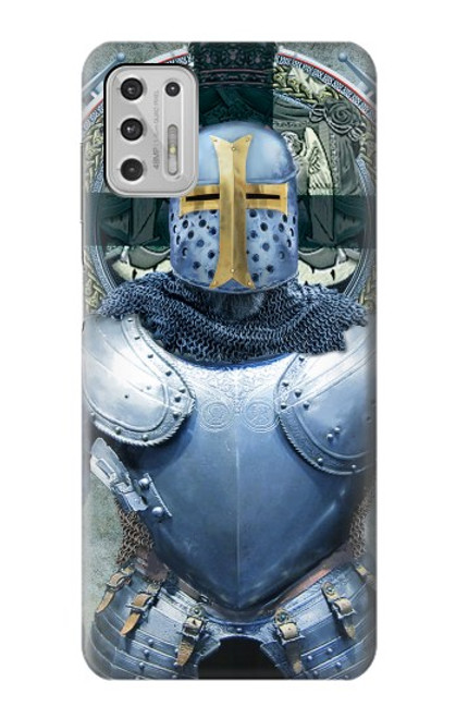 W3864 Medieval Templar Heavy Armor Knight Funda Carcasa Case y Caso Del Tirón Funda para Motorola Moto G Stylus (2021)