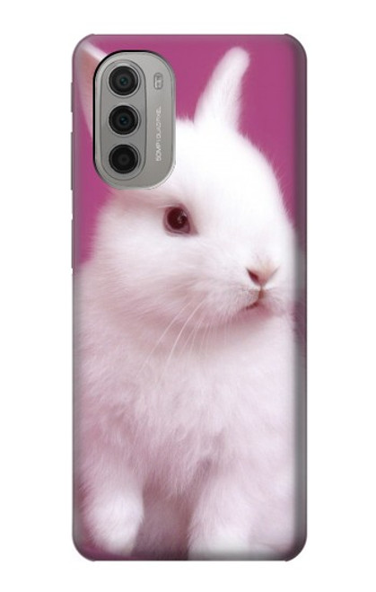 W3870 Cute Baby Bunny Funda Carcasa Case y Caso Del Tirón Funda para Motorola Moto G51 5G