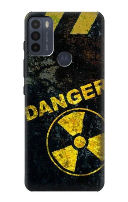 W3891 Nuclear Hazard Danger Funda Carcasa Case y Caso Del Tirón Funda para Motorola Moto G50
