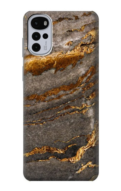 W3886 Gray Marble Rock Funda Carcasa Case y Caso Del Tirón Funda para Motorola Moto G22