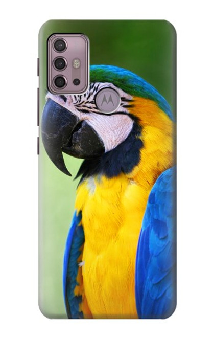 W3888 Macaw Face Bird Funda Carcasa Case y Caso Del Tirón Funda para Motorola Moto G30, G20, G10