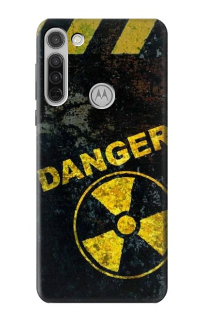 W3891 Nuclear Hazard Danger Funda Carcasa Case y Caso Del Tirón Funda para Motorola Moto G8