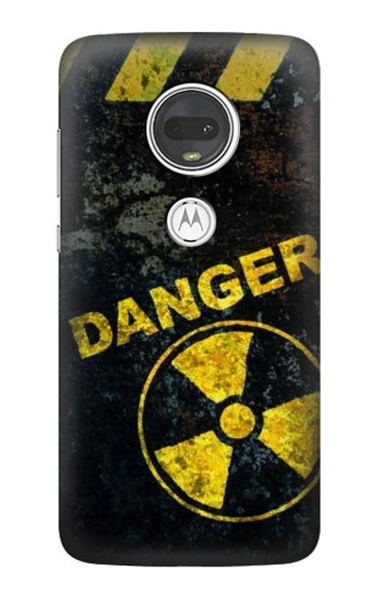 W3891 Nuclear Hazard Danger Funda Carcasa Case y Caso Del Tirón Funda para Motorola Moto G7, Moto G7 Plus