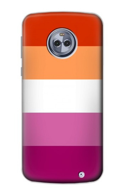 W3887 Lesbian Pride Flag Funda Carcasa Case y Caso Del Tirón Funda para Motorola Moto X4