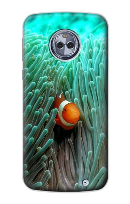 W3893 Ocellaris clownfish Funda Carcasa Case y Caso Del Tirón Funda para Motorola Moto X4