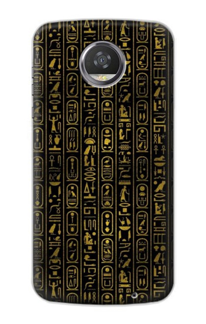 W3869 Ancient Egyptian Hieroglyphic Funda Carcasa Case y Caso Del Tirón Funda para Motorola Moto Z2 Play, Z2 Force