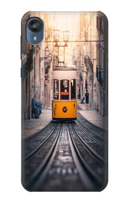 W3867 Trams in Lisbon Funda Carcasa Case y Caso Del Tirón Funda para Motorola Moto E6, Moto E (6th Gen)