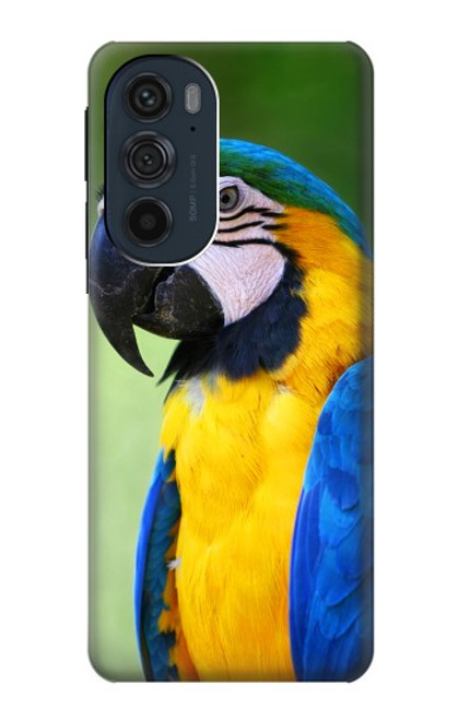 W3888 Macaw Face Bird Funda Carcasa Case y Caso Del Tirón Funda para Motorola Edge 30 Pro