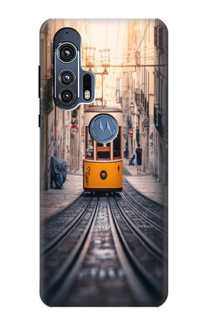 W3867 Trams in Lisbon Funda Carcasa Case y Caso Del Tirón Funda para Motorola Edge+