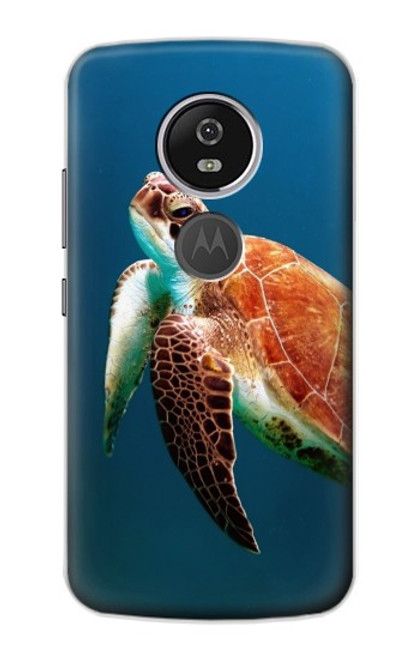 W3899 Sea Turtle Funda Carcasa Case y Caso Del Tirón Funda para Motorola Moto E5 Plus