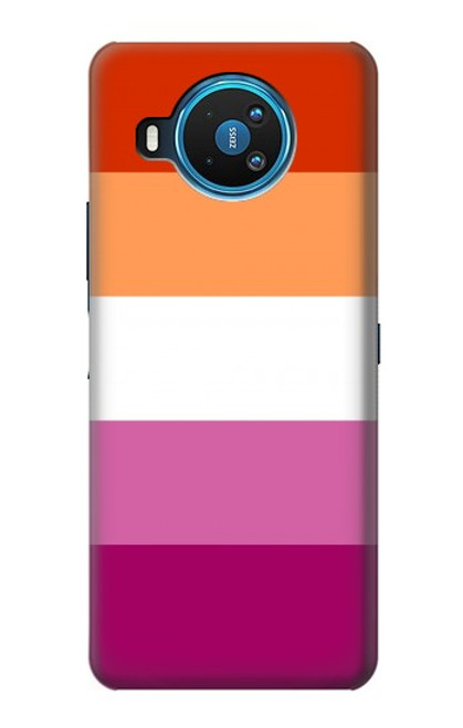 W3887 Lesbian Pride Flag Funda Carcasa Case y Caso Del Tirón Funda para Nokia 8.3 5G