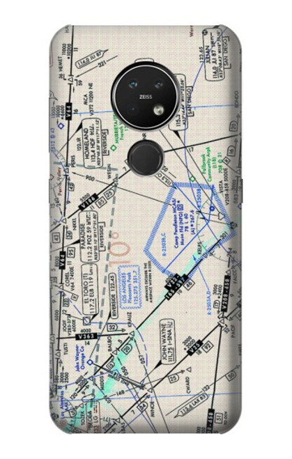 W3882 Flying Enroute Chart Funda Carcasa Case y Caso Del Tirón Funda para Nokia 7.2