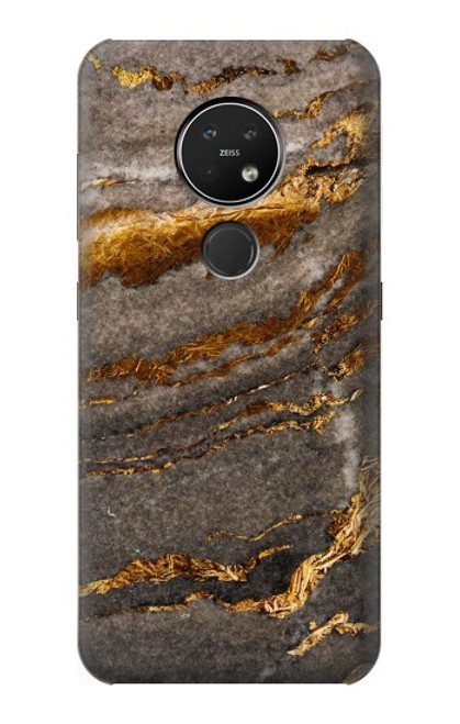 W3886 Gray Marble Rock Funda Carcasa Case y Caso Del Tirón Funda para Nokia 7.2