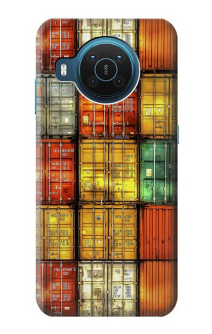 W3861 Colorful Container Block Funda Carcasa Case y Caso Del Tirón Funda para Nokia X20